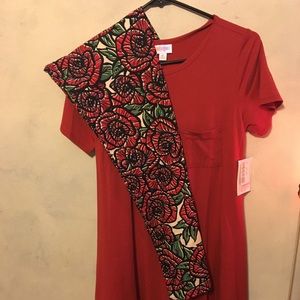 LuLaRoe NWT Modal Carly True Red XS